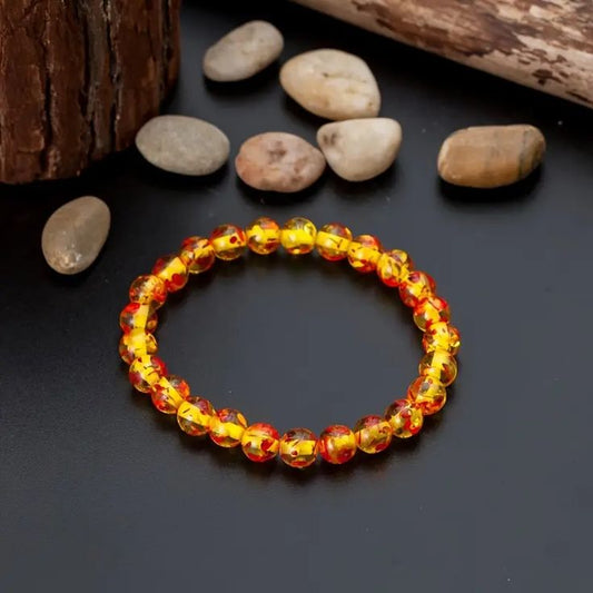 Natural Amber AAA Bracelet 8MM With Certificate