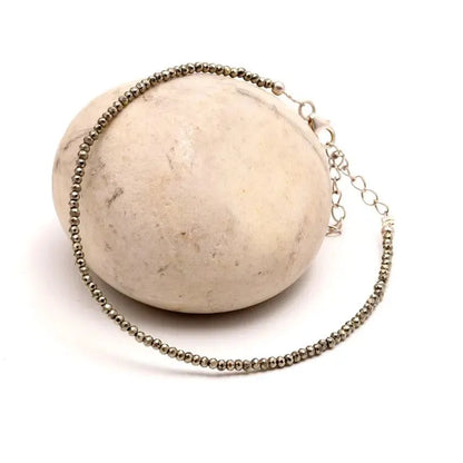 Prosperity Pyrite Anklet – For wealth, protection & radiant confidence
