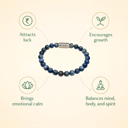 Natural Kyanite AAA Bracelet 8MM With Maglink