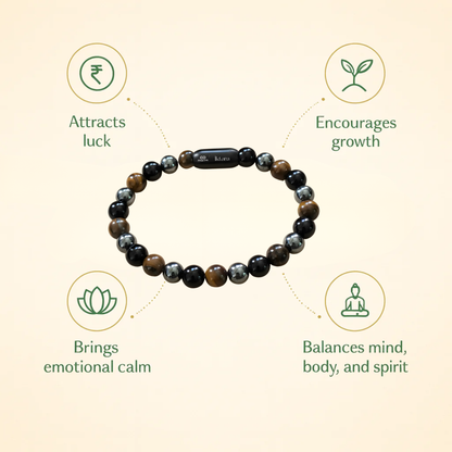 Triple Protection Men's 8MM Bracelet with Maglink