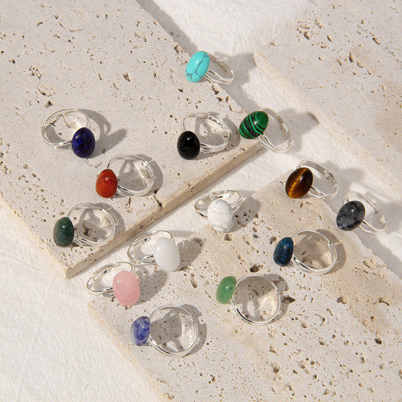 Aventurine Adjustable Ring for Abundance & Luck