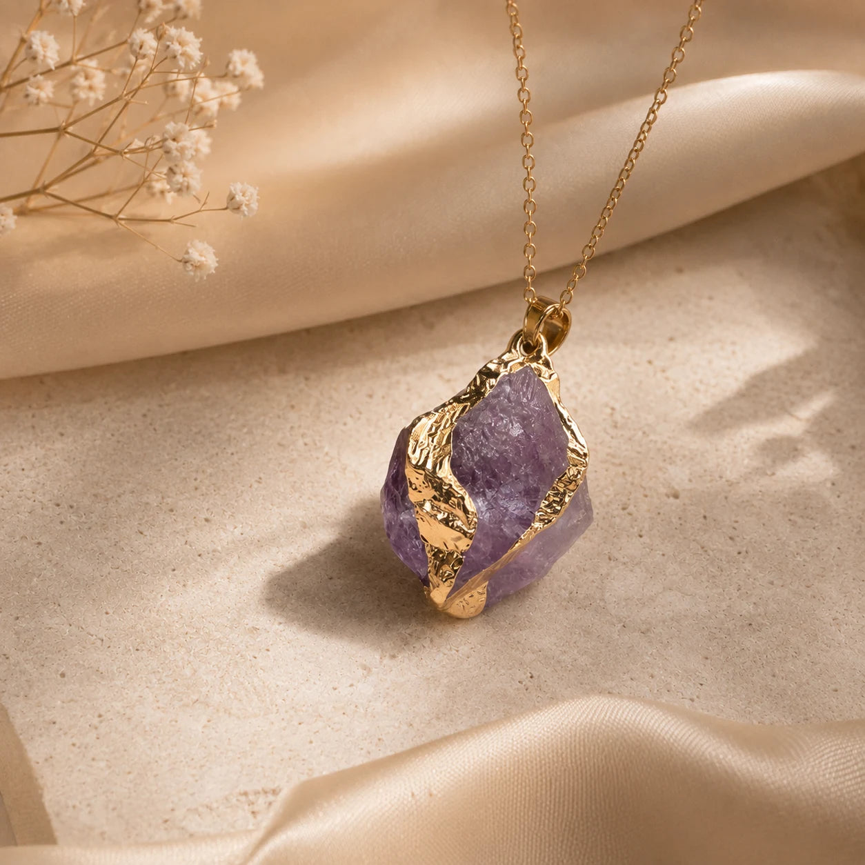 Amethyst Druzy Pendant