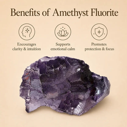 Amethyst Fluorite Mineral Specimen (303gm)