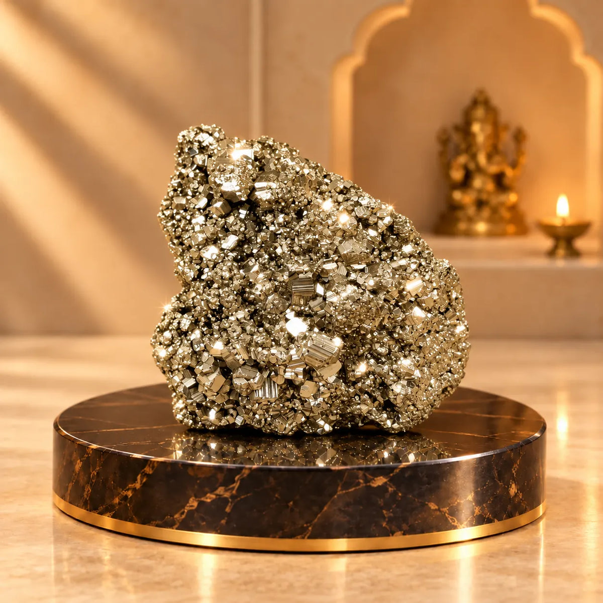 Money Magnet Peru Pyrite Cluster (AAA Quality)