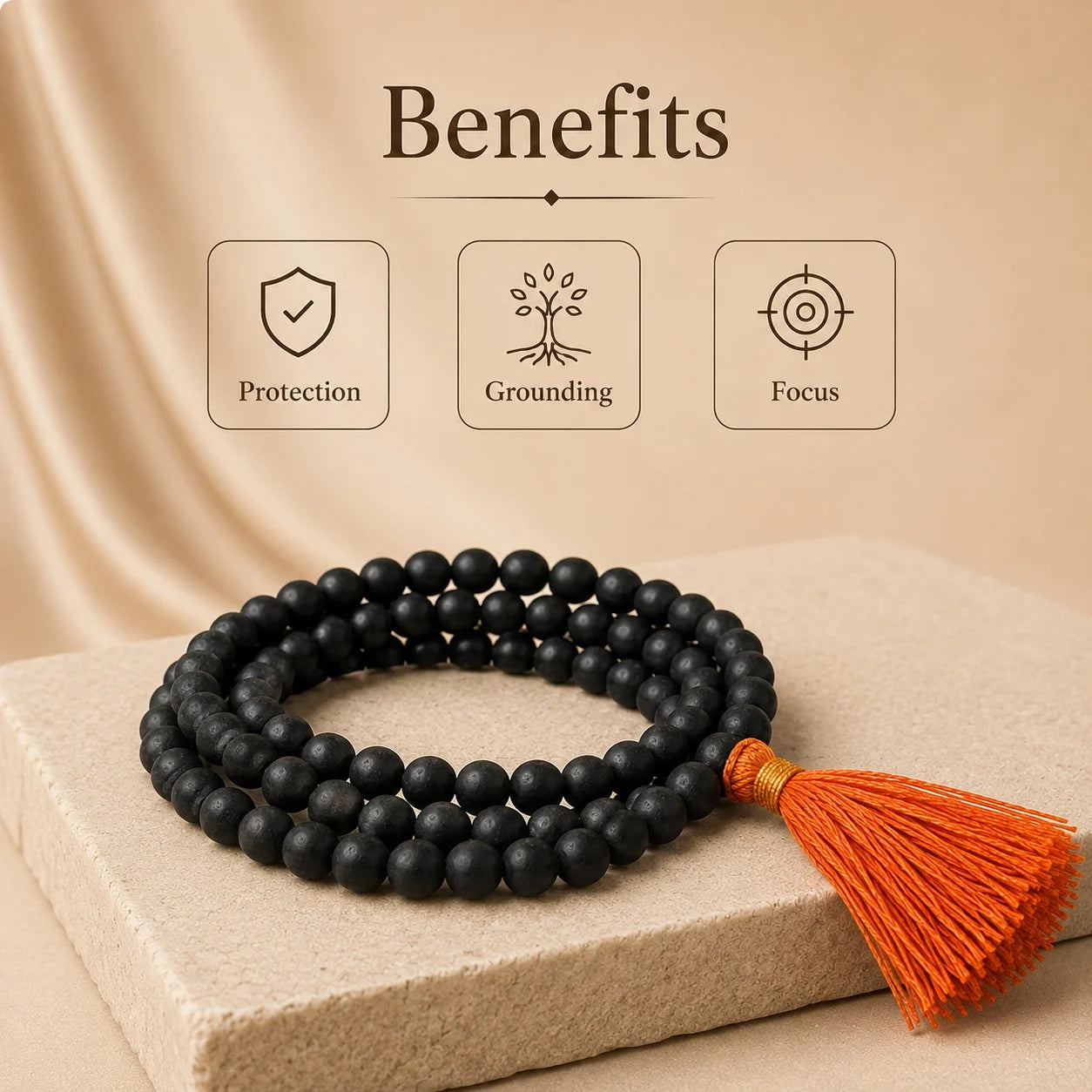 Karungali Mala – Natural Ebony Wood, Rooted in Tradition