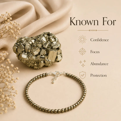 Dhan Shakti Pyrite Cluster Anklet Combo