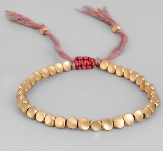 Buddhist Copper Healing Beads Bracelet (100% Natural)