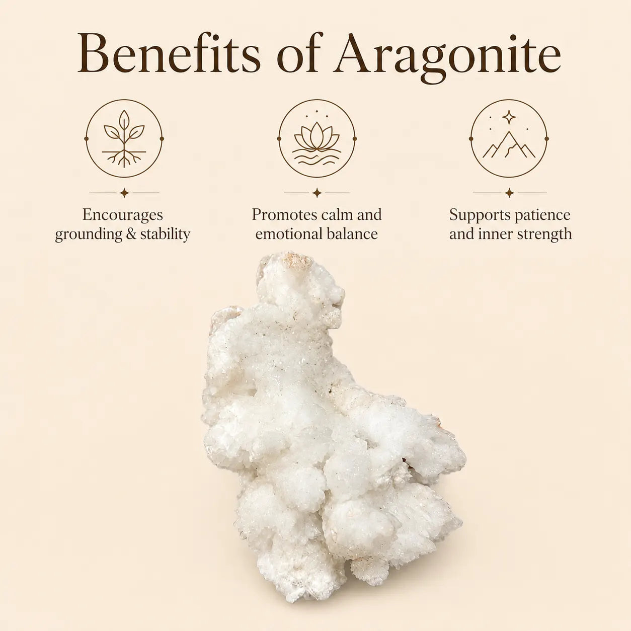Aragonite Mineral Specimen (124gm)