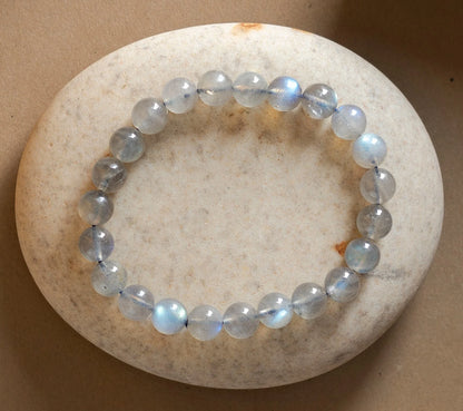 Natural Labradorite AAA Bracelet 8MM With Certificate