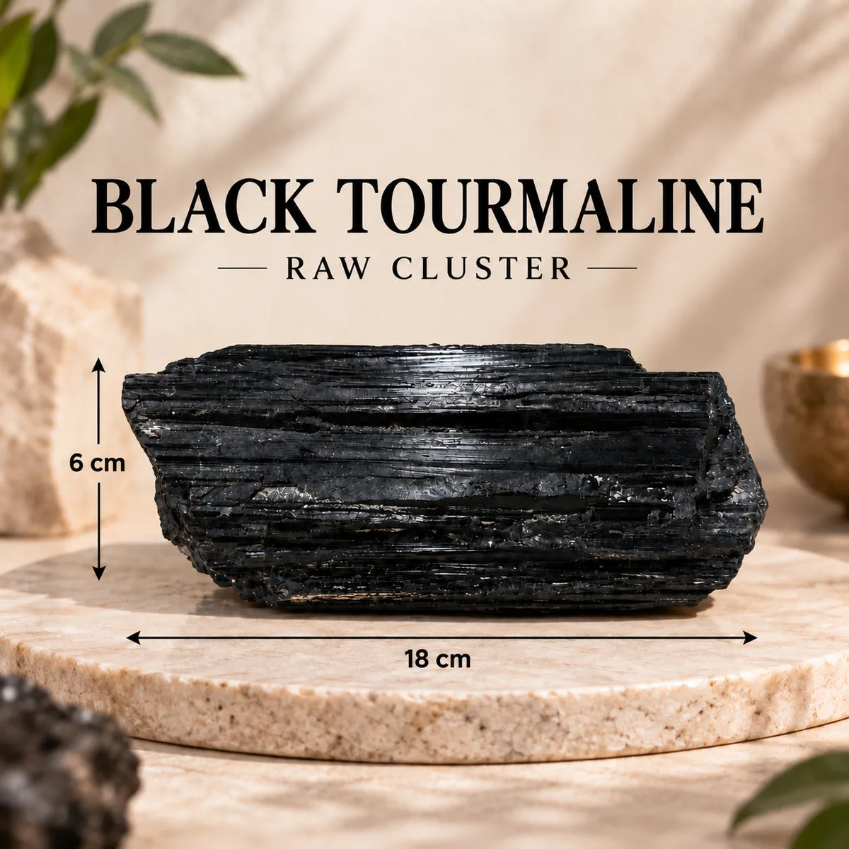 Natural Black Tourmaline Raw Cluster-(1717 Gram)