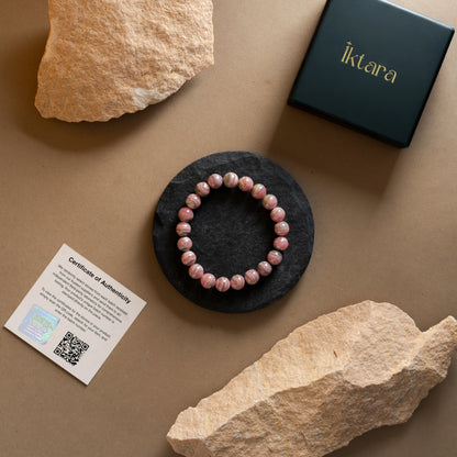 Natural Rhodochrosite AAA Bracelet 8MM With Certificate