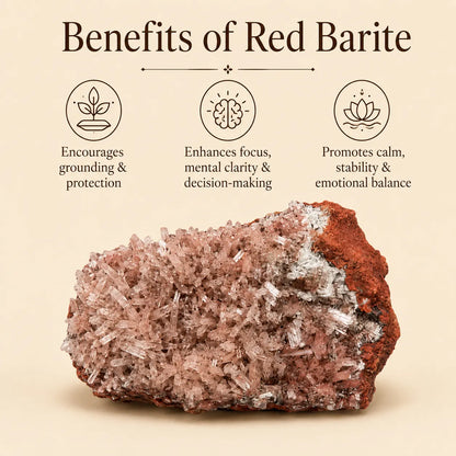 Red Barite Mineral Specimen (130gm)