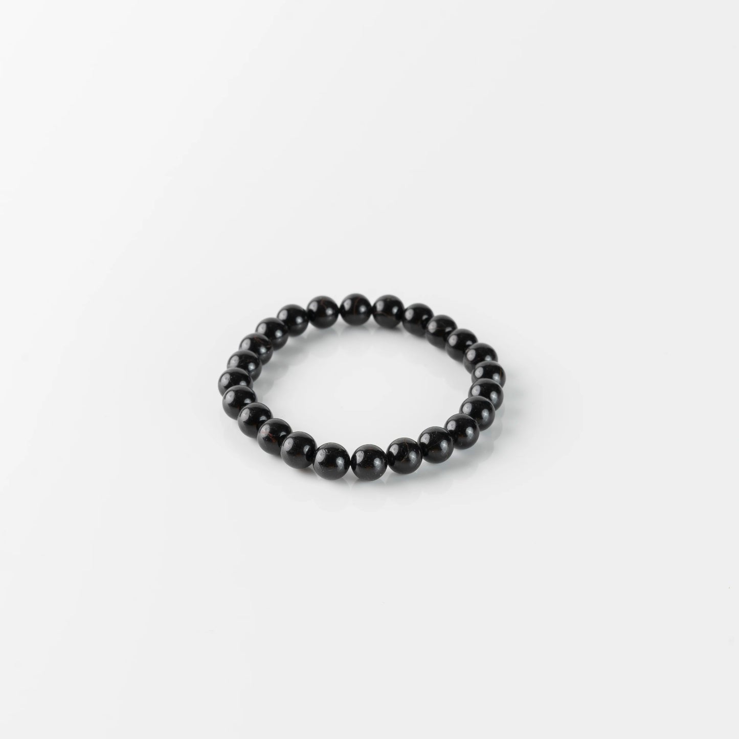 Natural Black Onyx Bracelet 8mm With Certificate