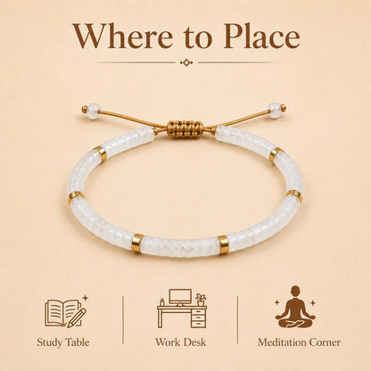 Clear Quartz Braided Bracelet for Empathy