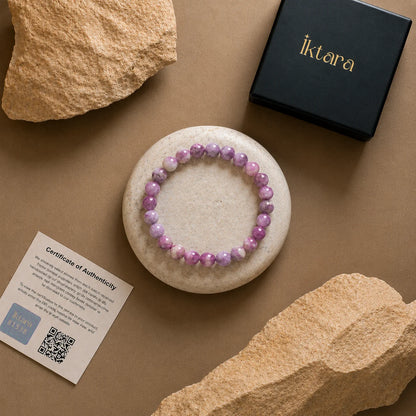 Natural Lepidolite AAA Bracelet 8MM with Certificate