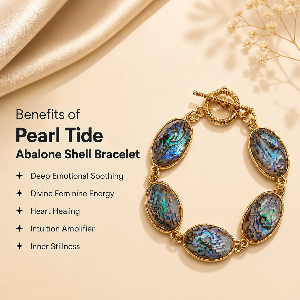 Pearl Tide Abalone Shell Bracelet