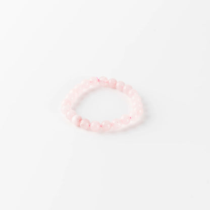 Rose Quartz Love Harmony Round 8MM Bead Bracelet