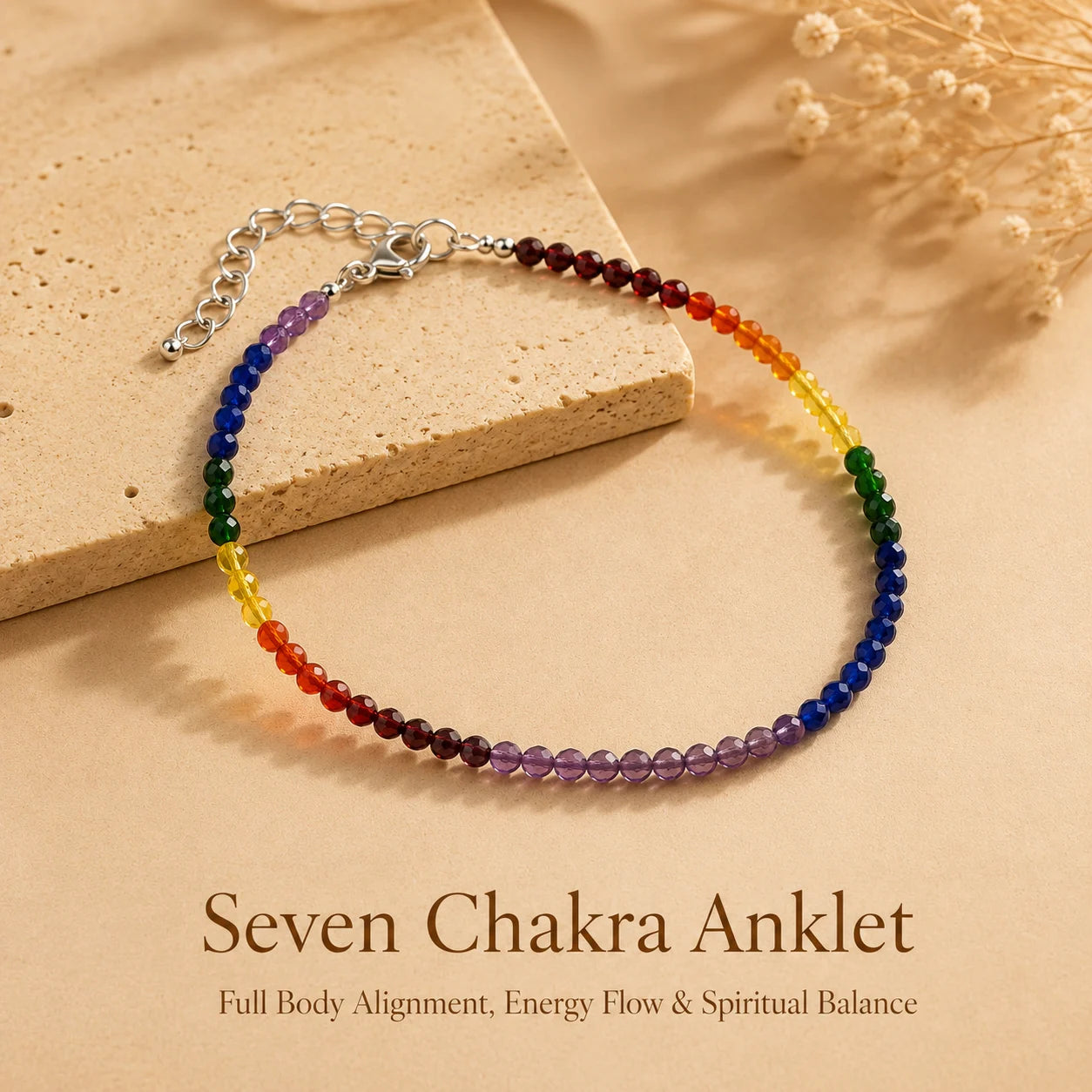 Seven Chakra Anklet – Full Body Alignment, Energy Flow & Spiritual Balance