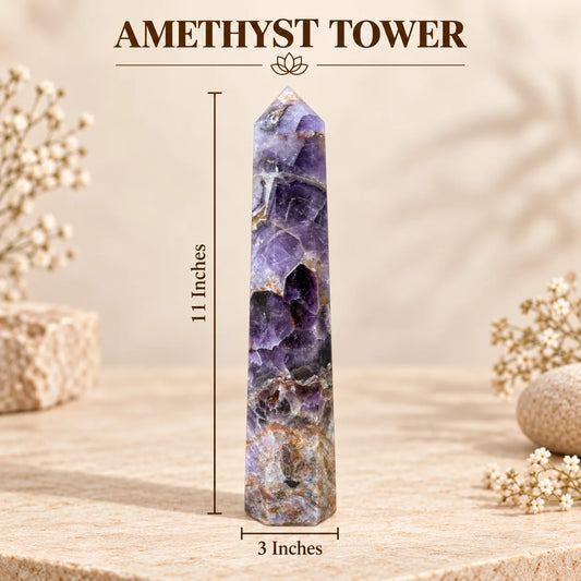 Natural Amethyst Tower