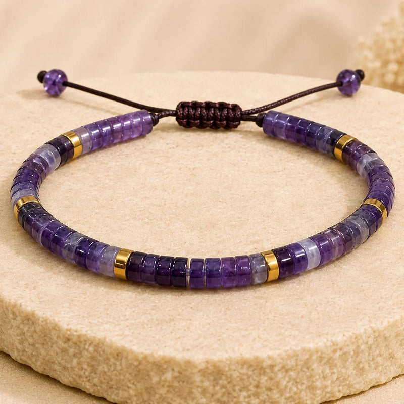 Amethyst Braided Bracelet (Balances mind & Body)