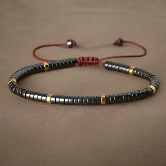 Hematite Braided Bracelet (For Strength, Stability, & Energetic)