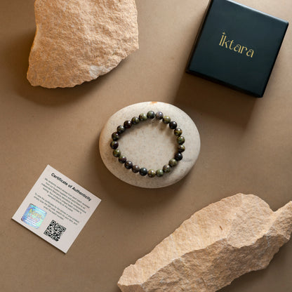Natural Dragon Blood Bracelet 8mm With Certificate