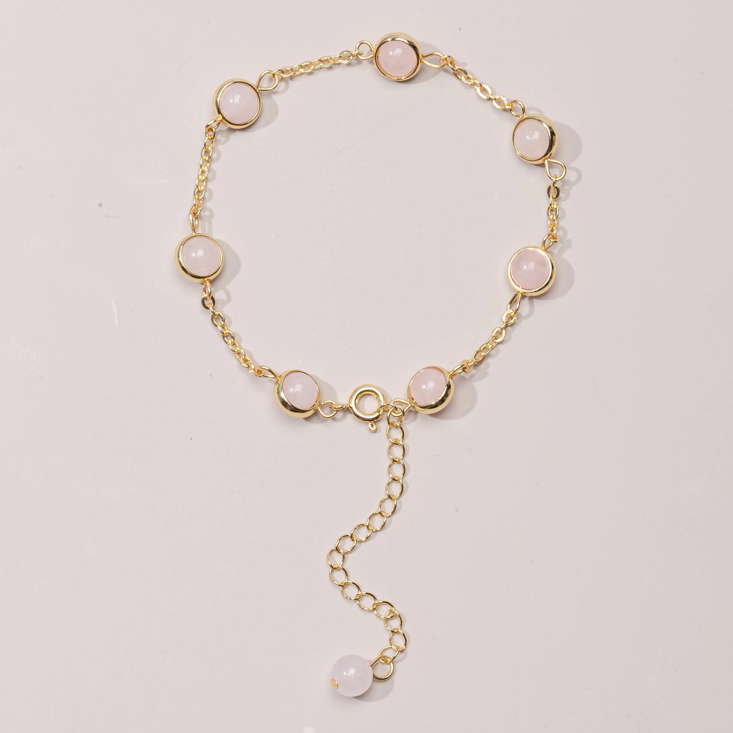 Eternal Harmony Rose Quartz Chain Bracelet