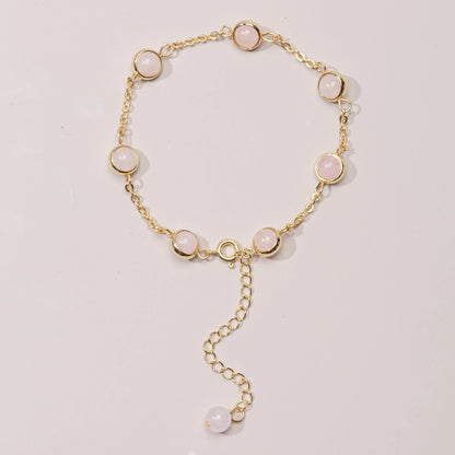 Eternal Harmony Rose Quartz Chain Bracelet