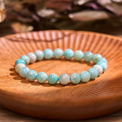 Natrual Amazonite AAA Bracelet 8MM With Certificate