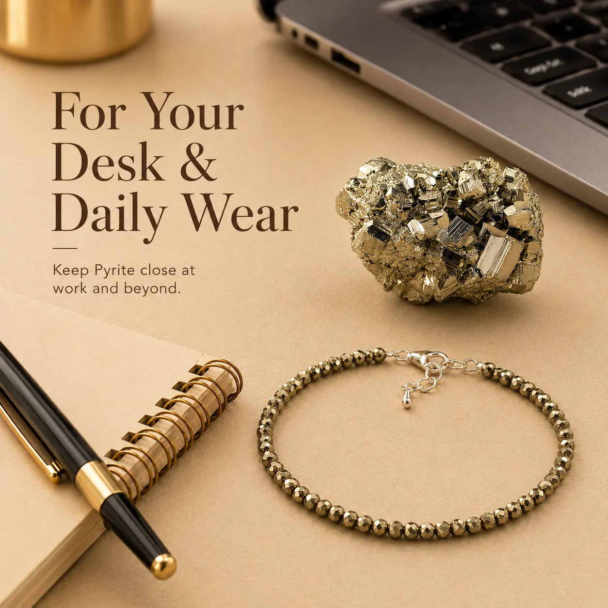 Dhan Shakti Pyrite Cluster Anklet Combo