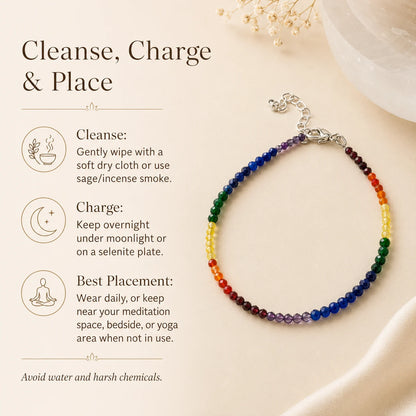 Seven Chakra Anklet – Full Body Alignment, Energy Flow & Spiritual Balance