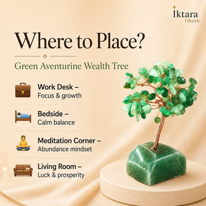 Green Aventurine Wealth Tree