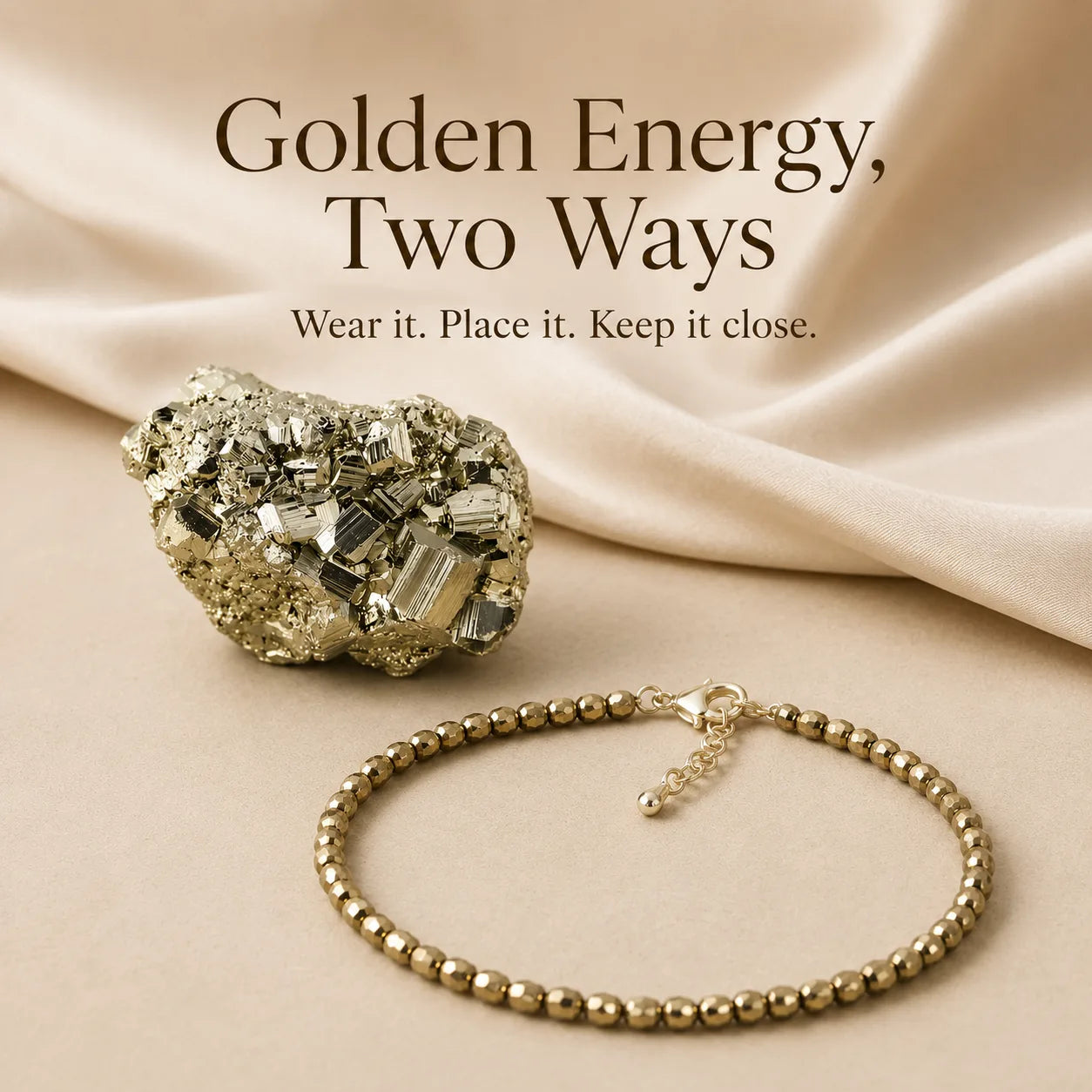 Dhan Shakti Pyrite Cluster Anklet Combo