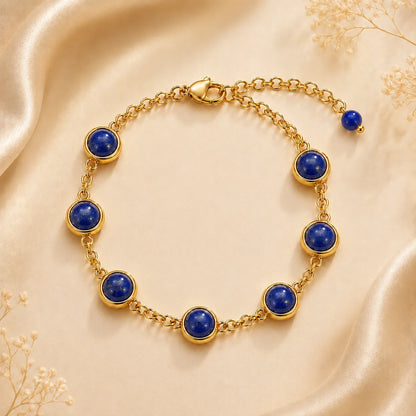 Lapis Lazuli Wisdom & Communication Chain Bracelet