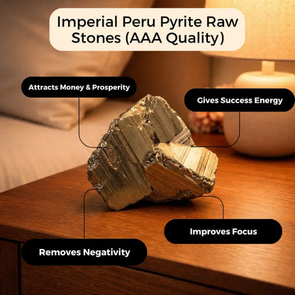 Imperial Peru Pyrite Raw Stones (AAA Quality) (200gm-300gm)