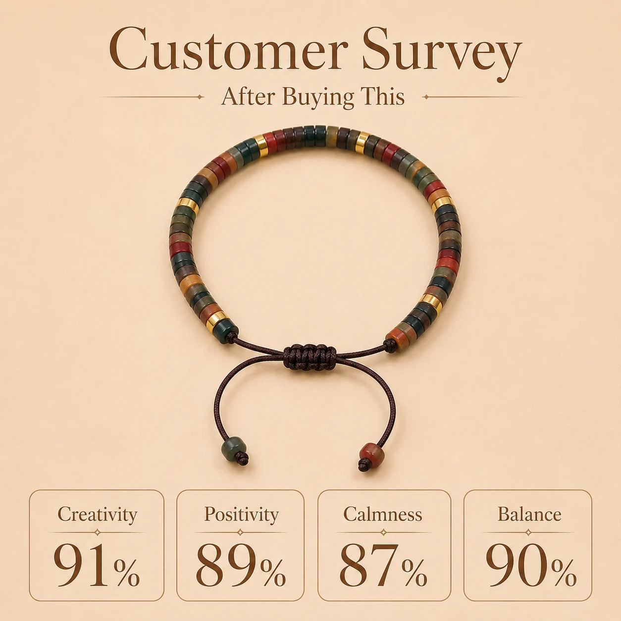 Picasso Braided Bracelet (Promoting stability & inner strength)