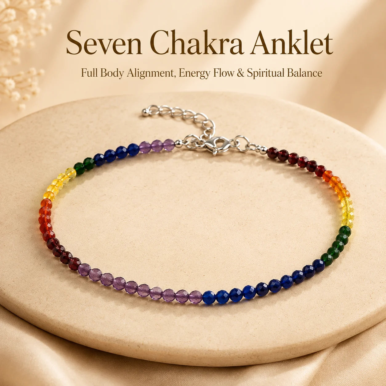 Seven Chakra Anklet – Full Body Alignment, Energy Flow & Spiritual Balance