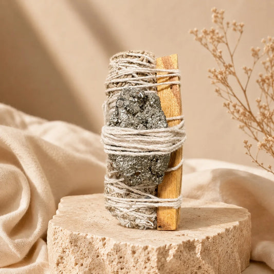 Pyrite with Cleanse and Recharge Ritual Kit