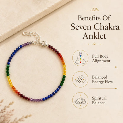 Seven Chakra Anklet – Full Body Alignment, Energy Flow & Spiritual Balance