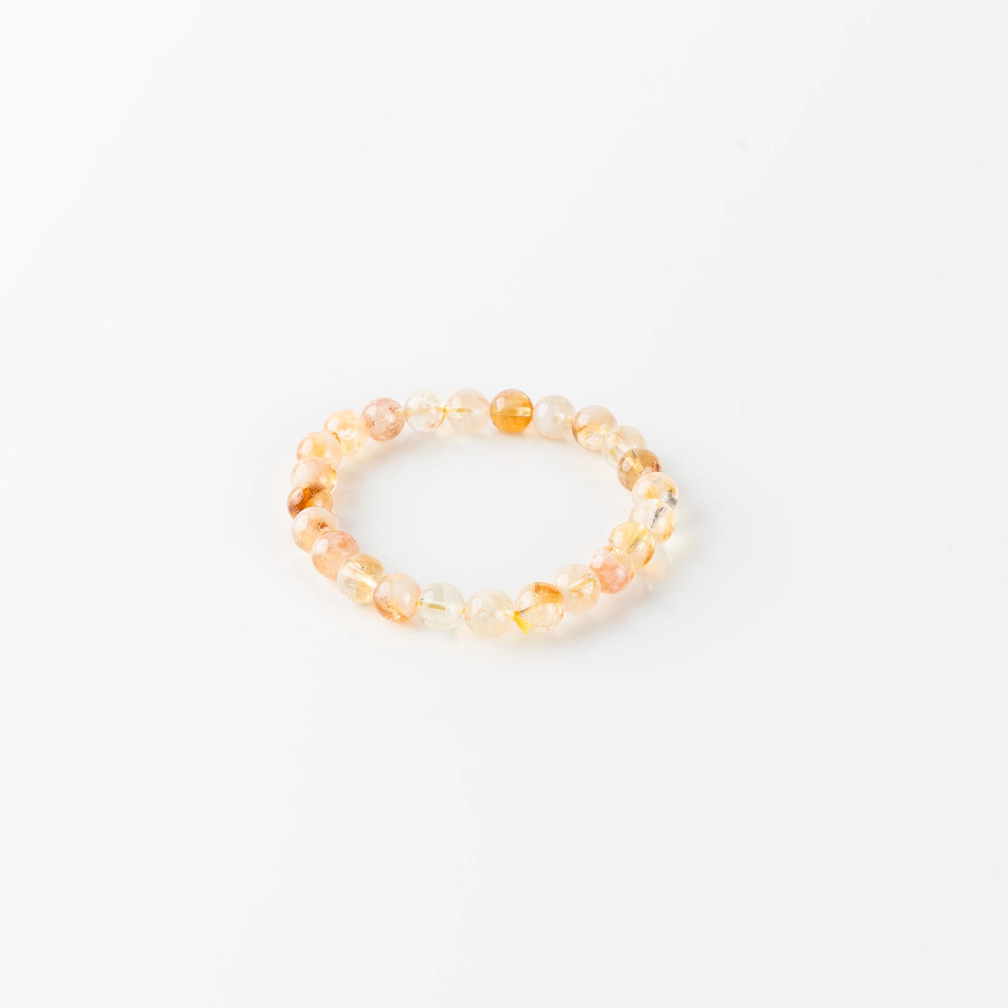Citrine Round 8MM Bead Bracelet - Success & Abundance