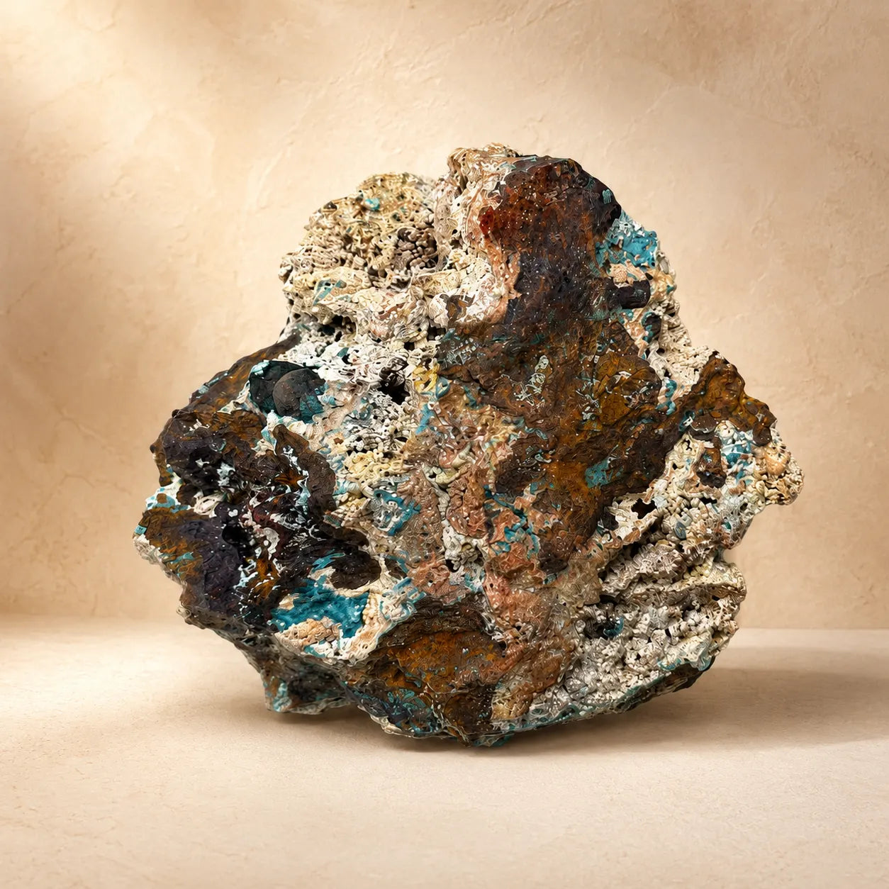 Chrysocolla–Malachite Mineral Specimen (393gm)