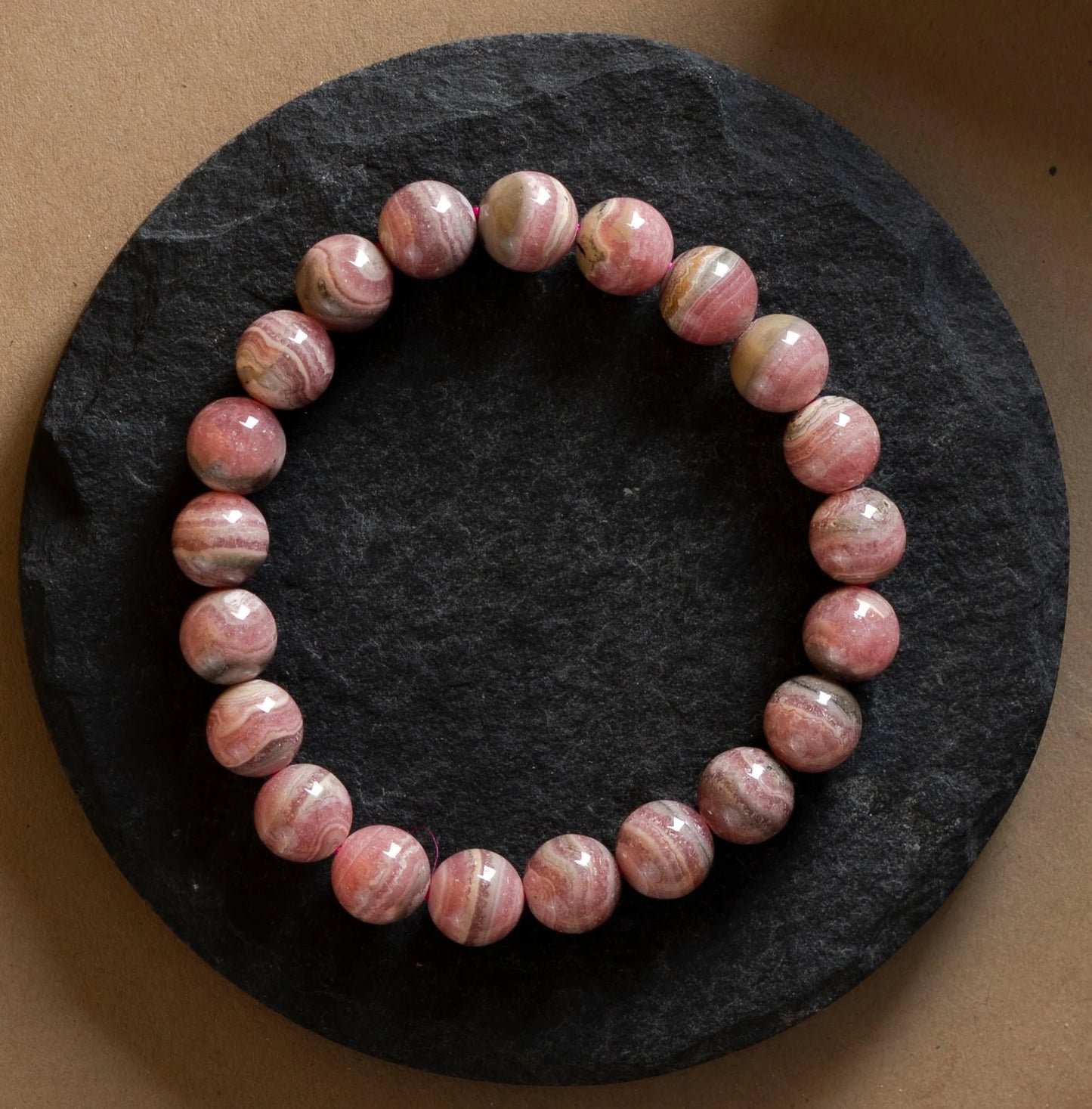 Natural Rhodochrosite AAA Bracelet 8MM With Certificate