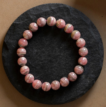 Natural Rhodochrosite AAA Bracelet 8MM With Certificate