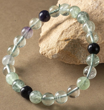 Natural Multi Fluorite Bracelet 8mm With Certificate