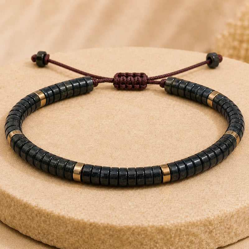 Hematite Braided Bracelet (For Strength, Stability, & Energetic)