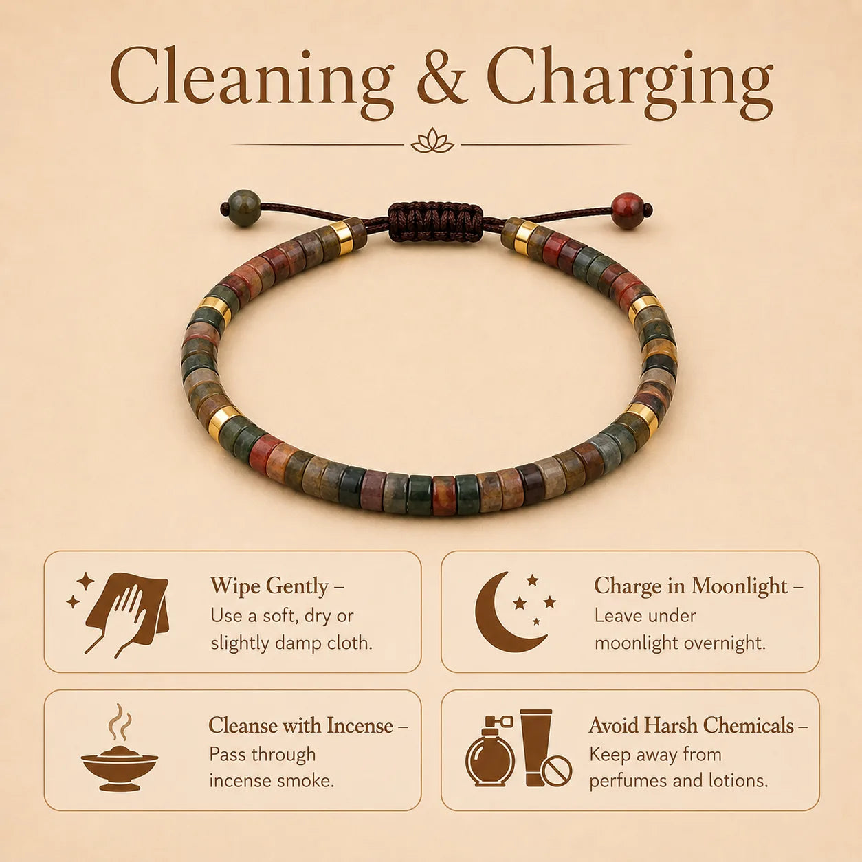Picasso Braided Bracelet (Promoting stability & inner strength)