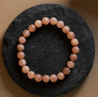 Natural Sunstone AAA Bracelet 8MM With Certificate