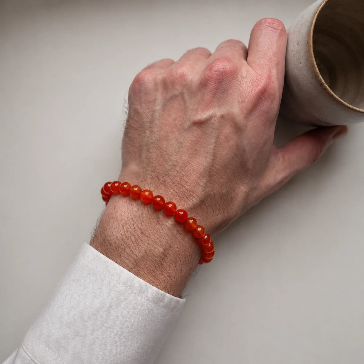 Natural Red Jasper Bracelet 8mm With Certificate