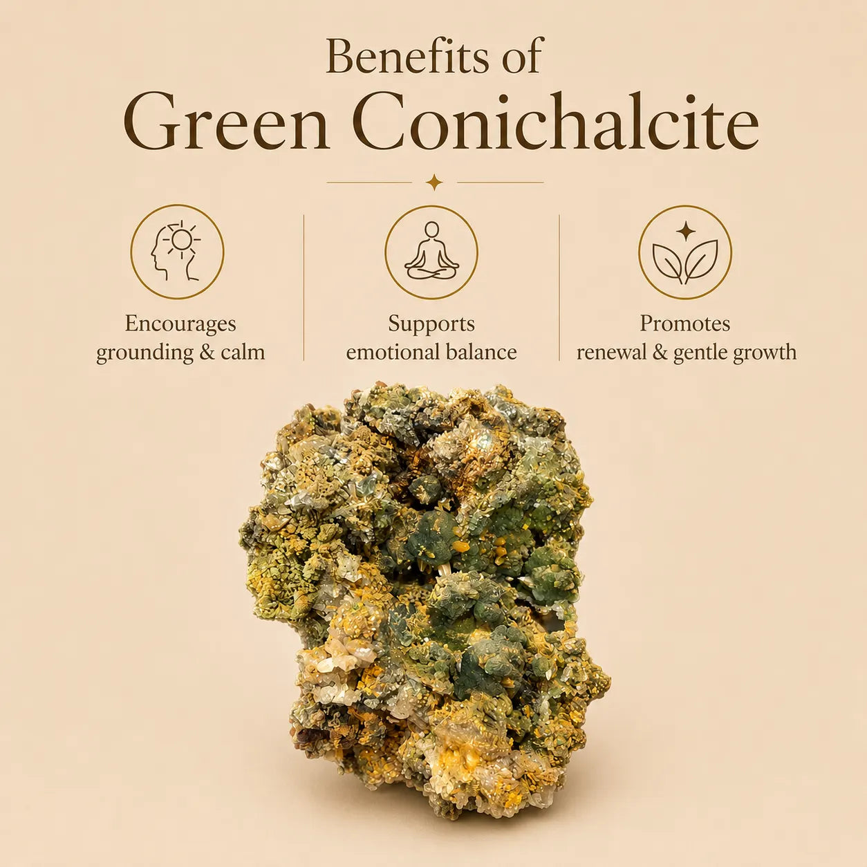 Green Conichalcite Mineral Specimen (118gm)