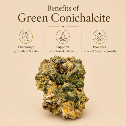 Green Conichalcite Mineral Specimen (118gm)